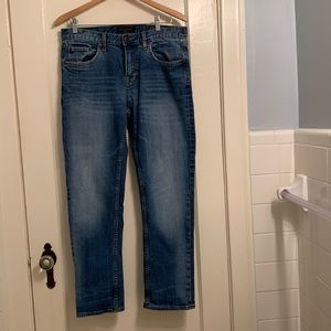 Men’s banana republic 32 x 30 athletic fit jeans Zip fly w button blue